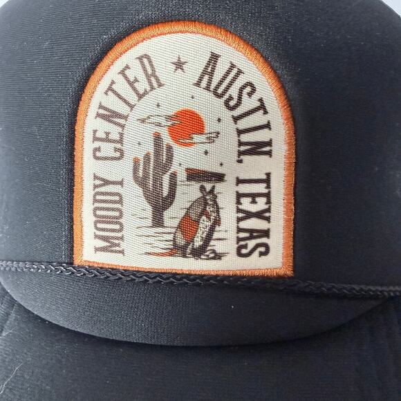 ACL Moody Center Austin Texas Trucker Hat Black Mesh Snapback Cap Unisex ATX - Picture 2 of 5